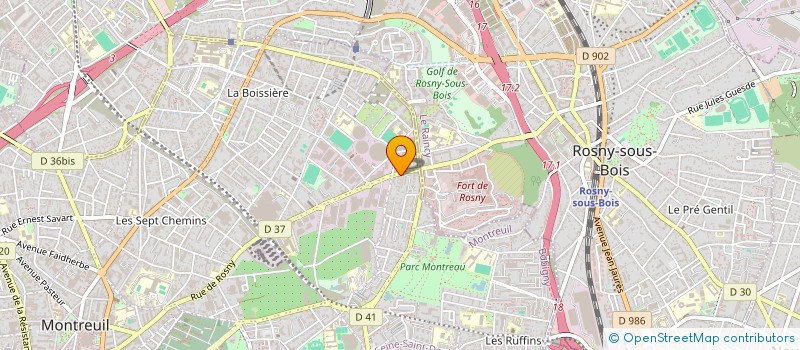 localisation de l'entreprise BEAUTY à MONTREUIL
