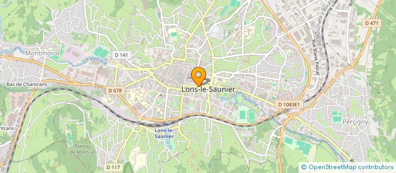 localisation de l'entreprise BEAUTY BLUE à LONS-LE-SAUNIER