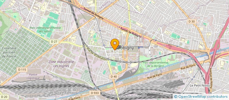 localisation de l'entreprise BEAUTY CENTER  BOBIGNY