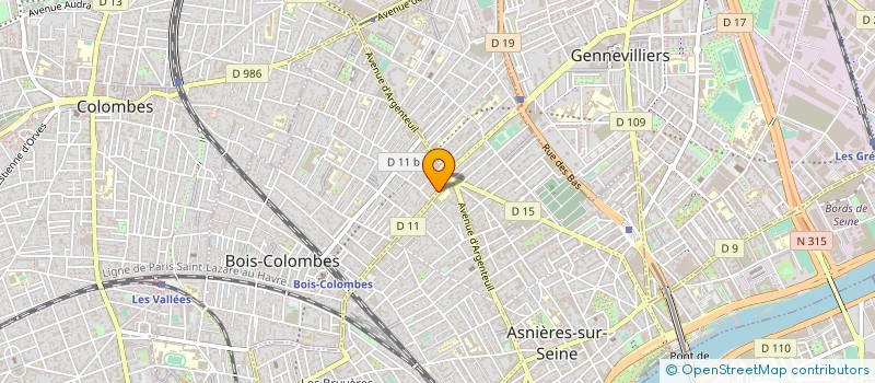 localisation de l'entreprise BEAUTY CLUB à BOIS-COLOMBES