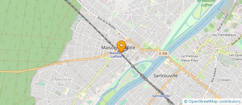 localisation de l'entreprise BEAUTY COTTAGE DES ESTHETES  MAISONS-LAFFITTE