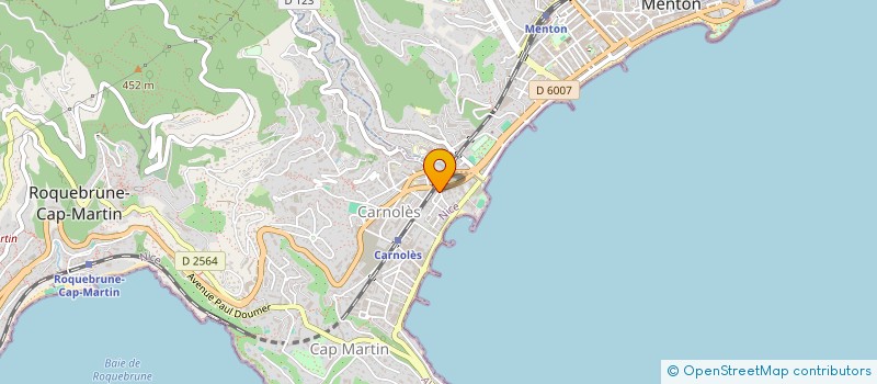 localisation de l'entreprise BEAUTY EXCELLENCE à ROQUEBRUNE-CAP-MARTIN