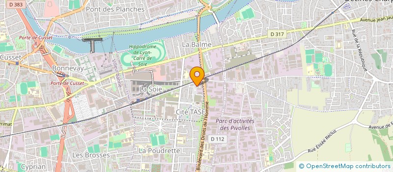 localisation de l'entreprise BEAUTY GIRLS  VAULX-EN-VELIN