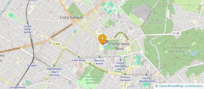 localisation de l'entreprise BEAUTY GLOW STUDIO à CLICHY-SOUS-BOIS