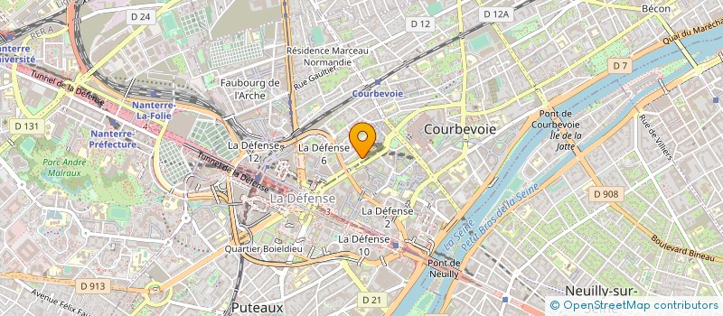 localisation de l'entreprise BEAUTY LAB PARIS à COURBEVOIE