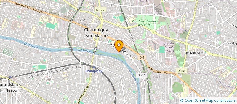 localisation de l'entreprise BEAUTY LIFE  CHAMPIGNY-SUR-MARNE