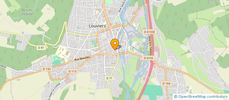 localisation de l'entreprise BEAUTY LINE ESTHETIQUE à LOUVIERS