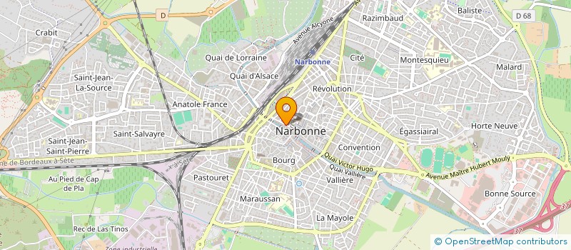 localisation de l'entreprise BEAUTY LOUNGE à NARBONNE