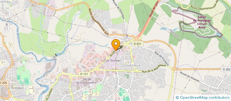 localisation de l'entreprise BEAUTY'MEL  DAVEZIEUX