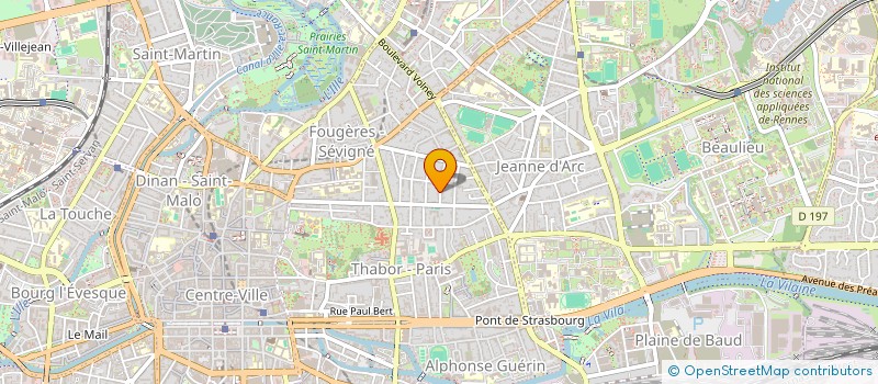 localisation de l'entreprise BEAUTY OFFICINE SEVIGNE à RENNES