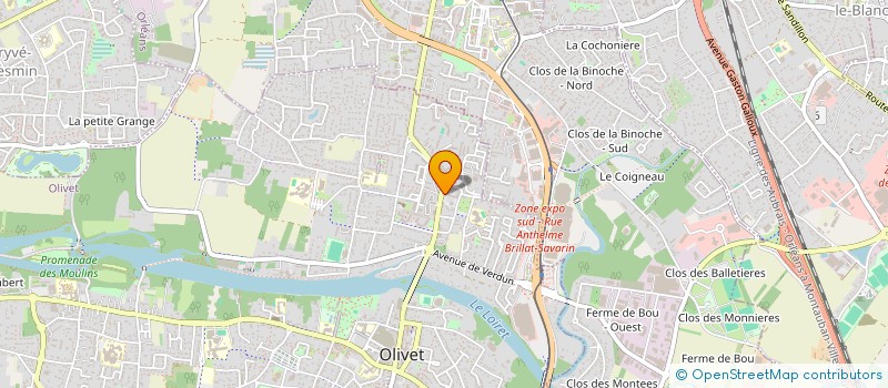 localisation de l'entreprise BEAUTY OLIVET COIFFURE à OLIVET