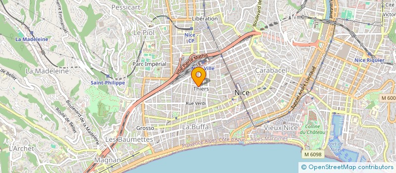 localisation de l'entreprise BEAUTY ONE à NICE