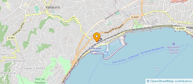 localisation de l'entreprise BEAUTY PARADI'Z II à VALLAURIS