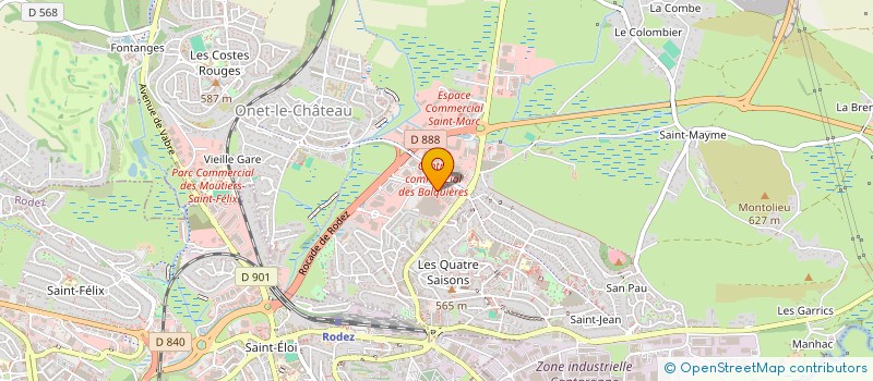 localisation de l'entreprise BEAUTY S  ONET-LE-CHATEAU