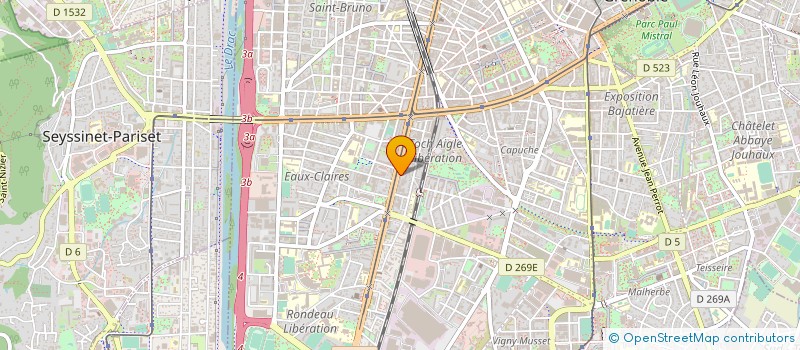 localisation de l'entreprise BEAUTY'S ELITE à GRENOBLE