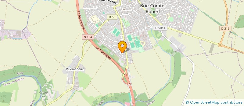 localisation de l'entreprise BEAUTY SECRET  BRIE-COMTE-ROBERT