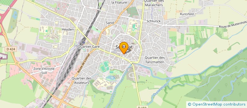 localisation de l'entreprise BEAUTY'SPRO à SELESTAT