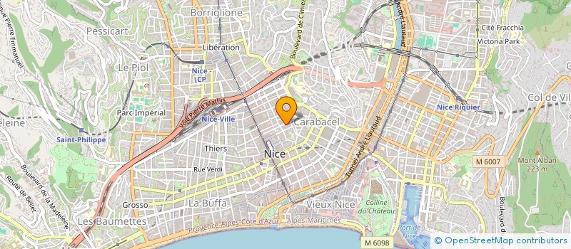 localisation de l'entreprise BEAUTY-TIS à NICE