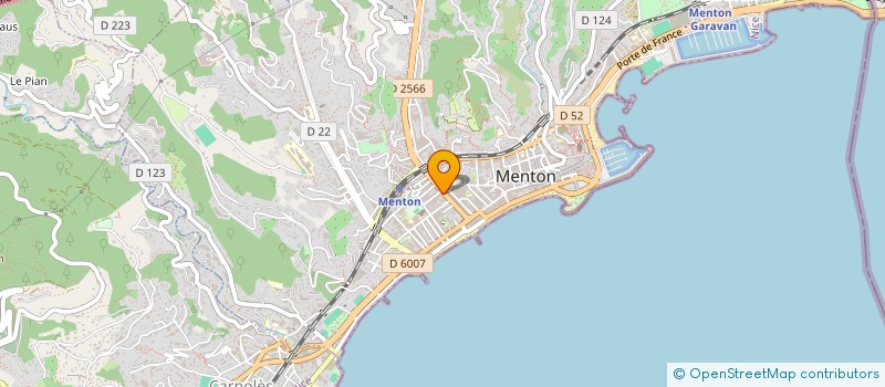localisation de l'entreprise BEAUTY' ZEN à MENTON