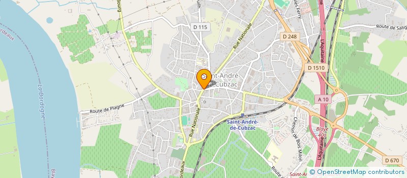 localisation de l'entreprise BEAUTYHOP à SAINT-ANDRE-DE-CUBZAC