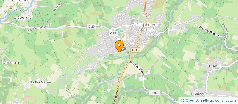 localisation de l'entreprise BEAUTYPHARM.A à SOUCIEU-EN-JARREST