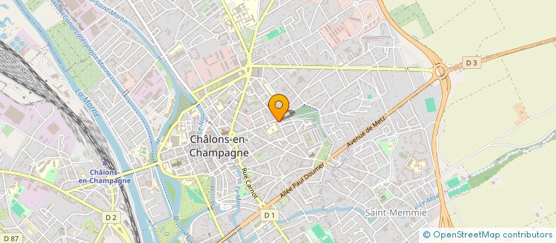 localisation de l'entreprise BEAUTYROOM à CHALONS-EN-CHAMPAGNE