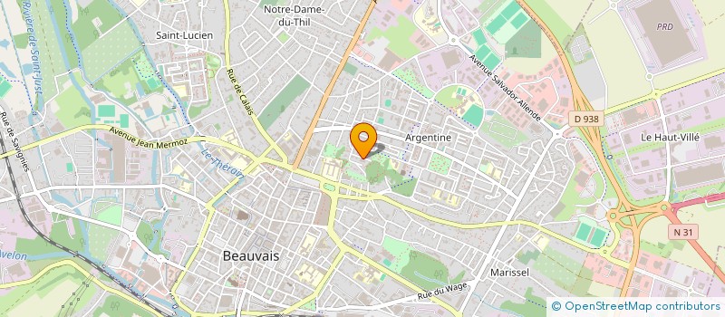 localisation de l'entreprise BEAUVAIS KINE  BEAUVAIS