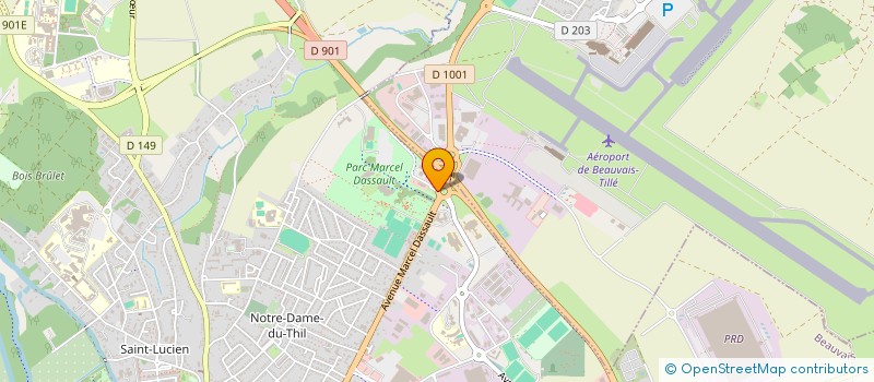 localisation de l'entreprise BEAUVAIS OISE TENNIS  BEAUVAIS