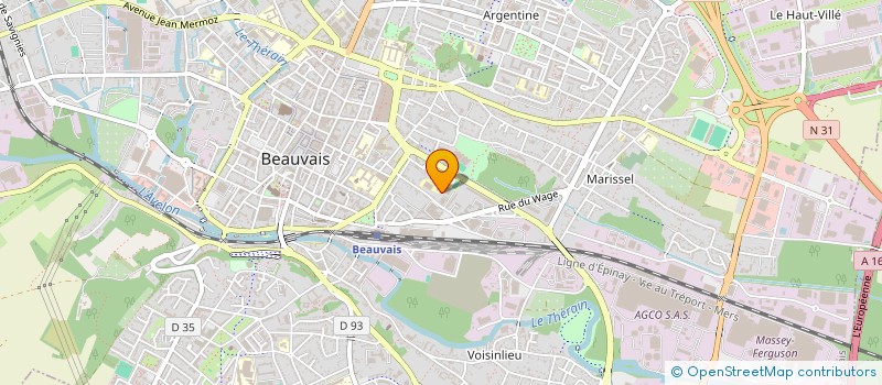 localisation de l'entreprise BEAUVAIS OLYMPIQUE UNIVERSITE CLUB HANDBALL  BEAUVAIS