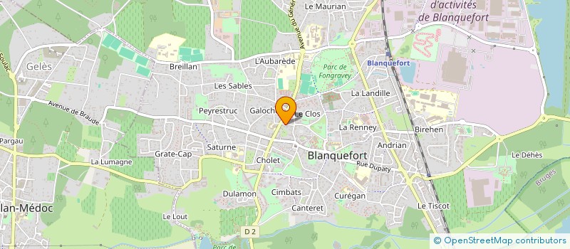 localisation de l'entreprise BEAUVAL à BLANQUEFORT