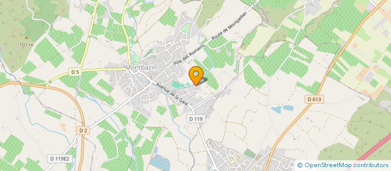 localisation de l'entreprise BEAUVALBUSSY  MONTBAZIN