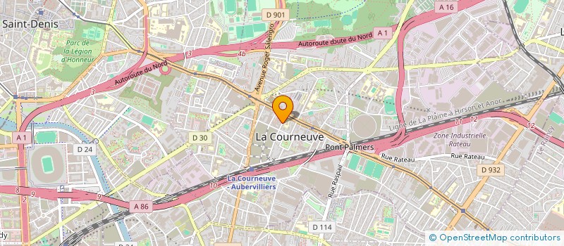 localisation de l'entreprise BEAUVALLET BATIMENT 2B à LA COURNEUVE