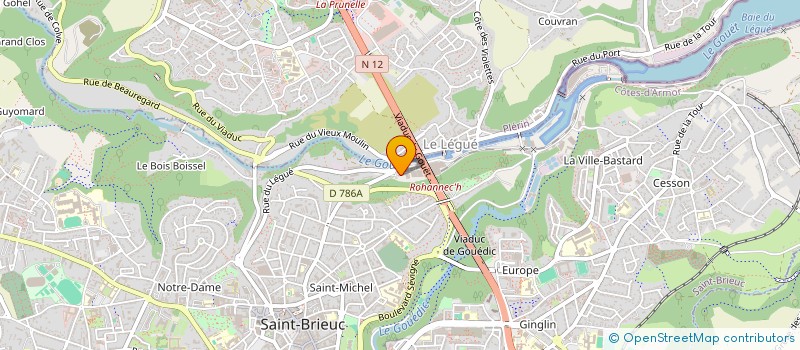 localisation de l'entreprise BEAUVALLON à SAINT-BRIEUC