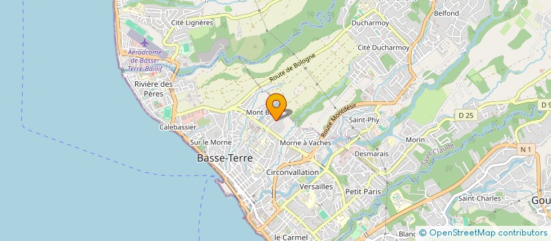 localisation de l'entreprise BEAUVALLON BTP à BASSE-TERRE