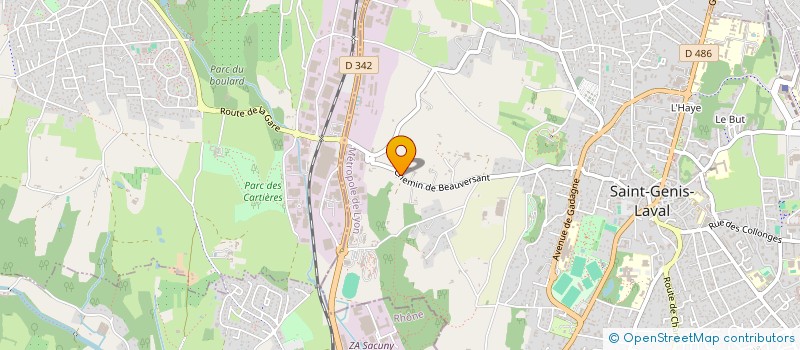 localisation de l'entreprise BEAUVERSANT  SAINT-GENIS-LAVAL