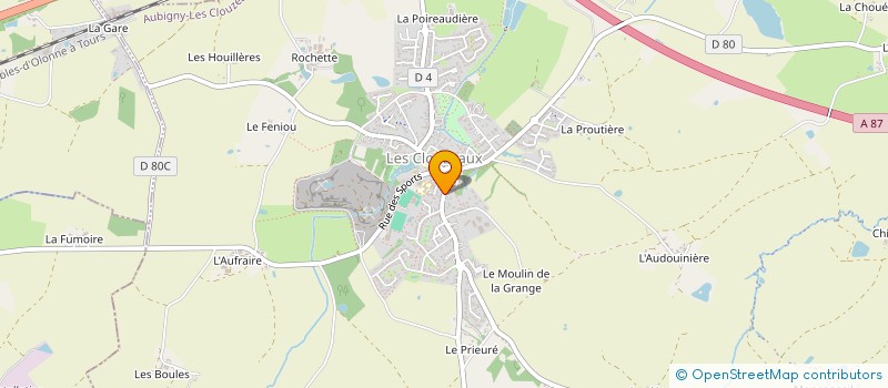 localisation de l'entreprise BEAUVILAIN à AUBIGNY-LES CLOUZEAUX