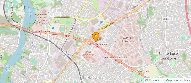 localisation de l'entreprise BEAUVILLAIN  NANTES