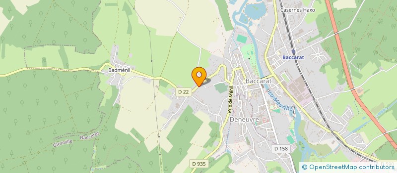 localisation de l'entreprise BEAUVILLE INVESTISSEMENTS  BACCARAT