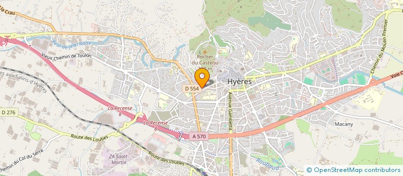 localisation de l'entreprise BEAUVILLE R ET ANDRE BERNARD  HYERES