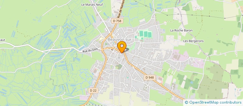 localisation de l'entreprise BEAUVOIR JUDO CLUB  BEAUVOIR-SUR-MER