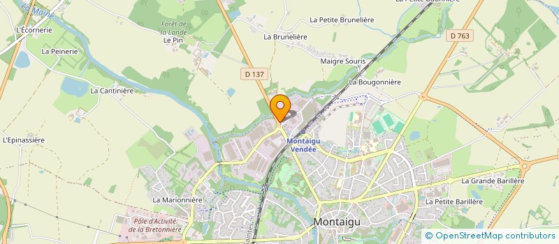 localisation de l'entreprise BEAUVOIS AUTOMOBILES à MONTAIGU-VENDEE