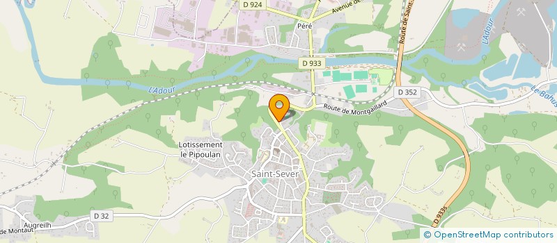 localisation de l'entreprise BEAUX ET MIENNES PROD.  SAINT-SEVER