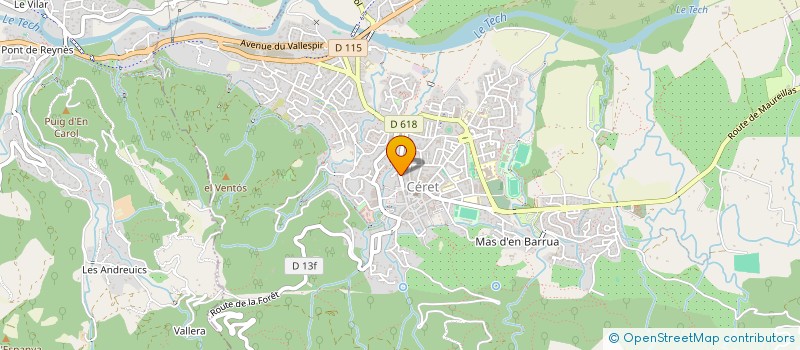 localisation de l'entreprise BEAUX MELANGES  CERET