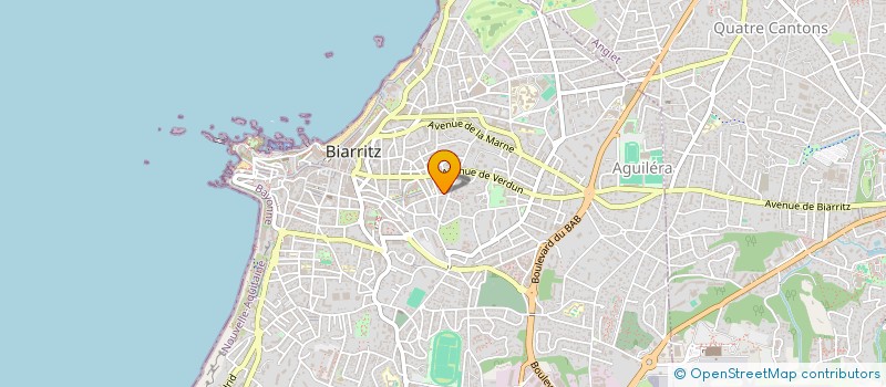localisation de l'entreprise BEAUX RIVAGES à BIARRITZ