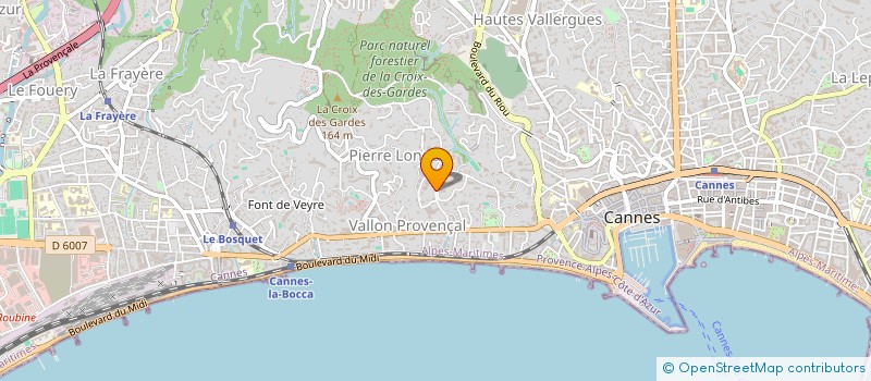 localisation de l'entreprise BEAUX SITES à CANNES