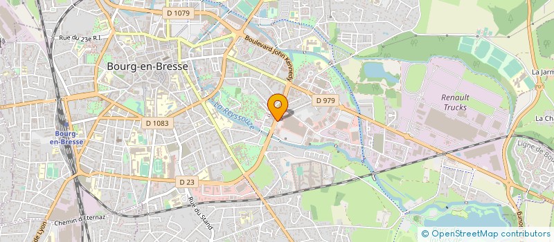 localisation de l'entreprise BEB 01 à BOURG-EN-BRESSE
