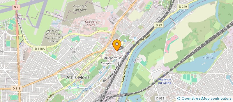 localisation de l'entreprise BEB 58 à ATHIS-MONS