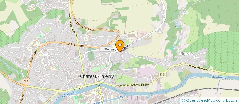 localisation de l'entreprise BEB à CHATEAU-THIERRY