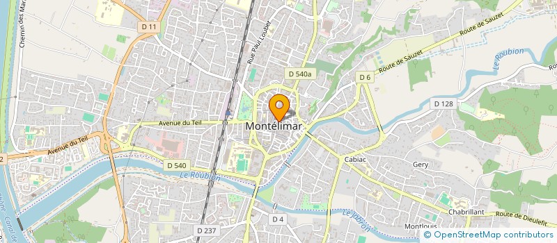 localisation de l'entreprise BEB à MONTELIMAR