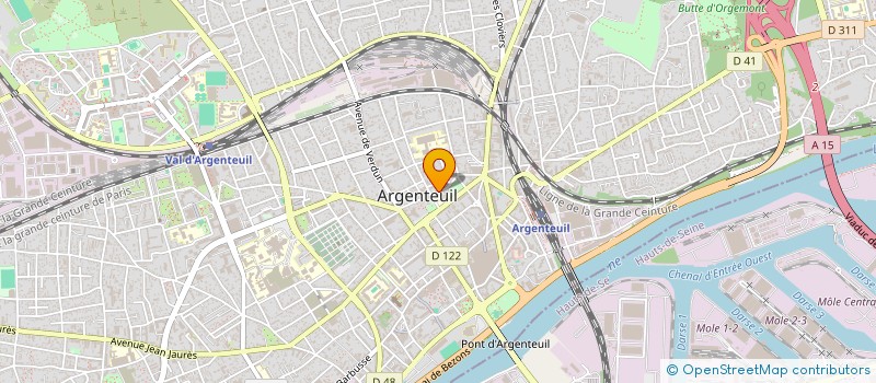 localisation de l'entreprise BEB SQUARE  ARGENTEUIL